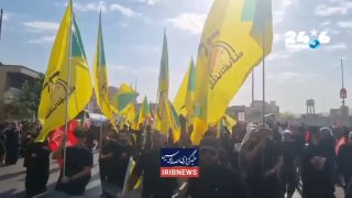 🇮🇱 נוכחות של גדודי חיזבאללה עיראק באירוע ההלוויה של עלי ח’אמנאי.