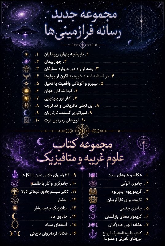 فرازمینی ها_Extraterrestrials: ✨ مجموعه جدید رسانه فرازمینیها ✨۱. تاریخچه پنهان ریپاتلیان ۲. چهارپیمان ۳. رصد از راه دور دروازه ستارگان ۴. در آستانه ا