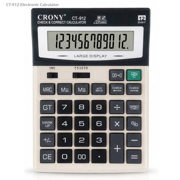 تحریر۲۰، فروش آنلاین لوازم التحریر: 🟢🟢 ماشین حساب CRONY مدل CT-912💲 قیمت بازار: 1650000 تومان💲 قیمت در تحریر20: 995000 تومان🛒 برای مشاهده و خرید از سایت تحر