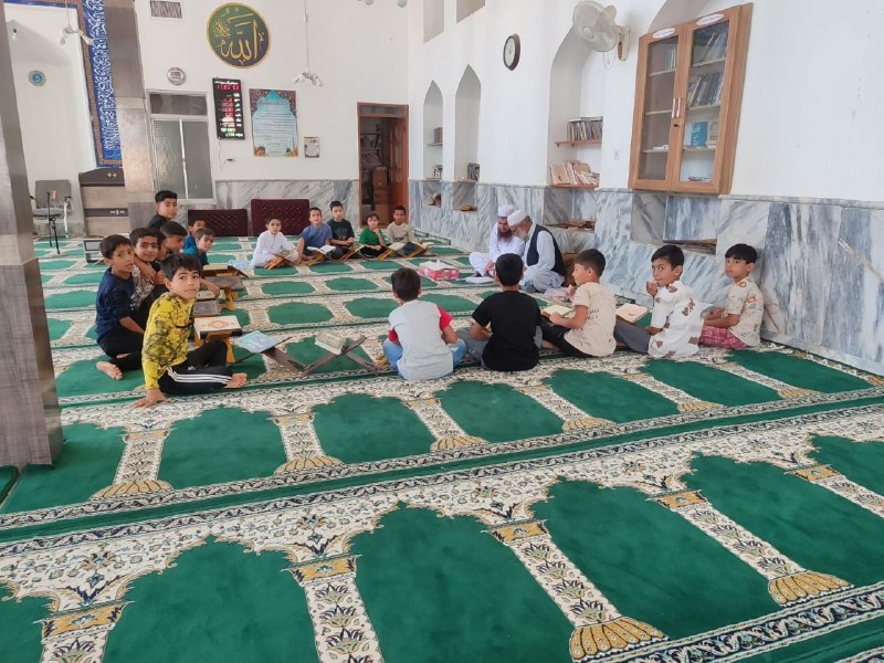 امور مکاتب حوزه علمیه احناف خواف: 🔶️بازدید از مکتب قرآن مسجد حضرت ابوبکر صدیق رضی الله تعالی عنه - خواف🍃🌸💐🌸💐🍃امور مکاتب حوزه علمیه احناف خوافتلگرام و ایتا