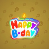 B-Day Candle #22
