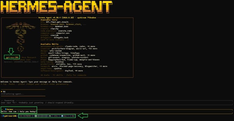 آموزش سئو و هوش مصنوعی 2026 با پدرام ظفریان | pmseo: 👈کیا بودن میگفتند که HERMES-AGENT رو فقط میشه باید با VPS بالا آورد؟بفرمایید اینم مدل HERMES-AGENT بدون استفاده از سروره
