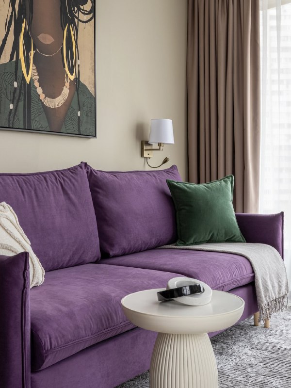 Прекрасная студия. Акцент на небольшой кухне создаёт фартук из плитки-майолики. Модульная система хранения имеет фасады из ЛДСП. Холодильник встрое... - изображение 3 - прекрасная, студия, акцент