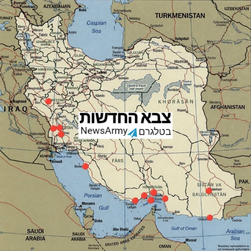 באיראן מסכמים את המקומות שהותקפו ע"י ארה"ב הלילה: