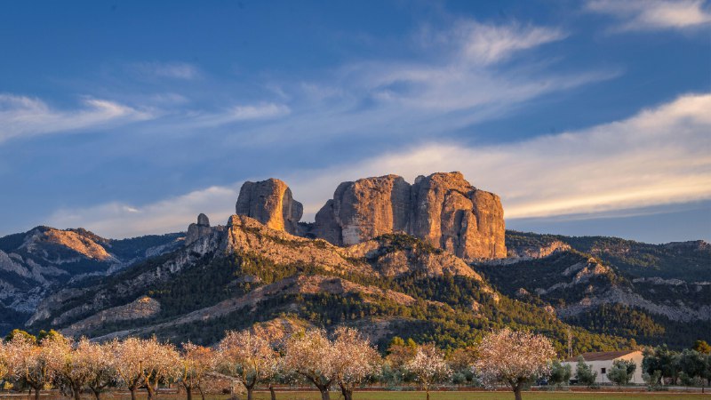 攀登新的高峰Roques de Benet，埃尔斯港自然公园，加泰罗尼亚，西班牙 (© Sergi Boixader/Alamy Stock Photo)