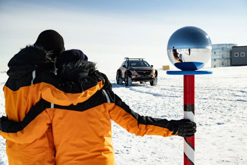 Nissan Ariya стал первым электромобилем, проехавшим от Северного до Южного полюса 3