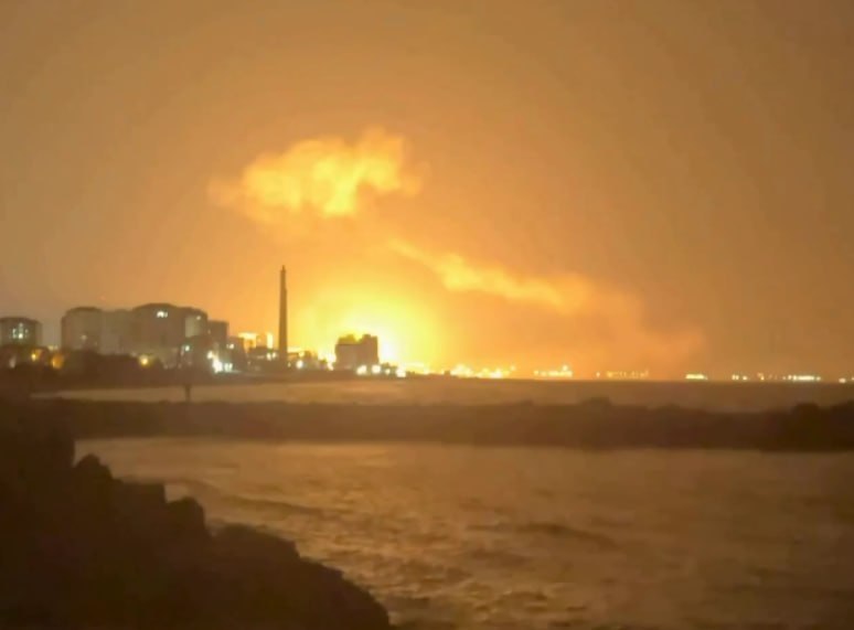 Fire Point says Ukrainian Defense Forces used FP-1 strike drones to hit the Makhachkala Commercial Sea Port in Dagestan, with a direct hit on port infrastructure triggering a heavy fire. The port is Russia's only ice-free deep-water port on the Caspian Sea and served as a key transit point for Iranian kamikaze drones shipped to Russia. Through August 2026, it handled more than 2.9 million tonnes of cargo, including over 2.08 million tonnes of oil.
