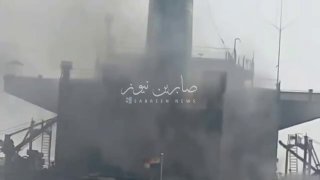 ספינת הנפט הענקית "אלגה", שנועדה לעבור בשטח מוגבל בדרום מיצר הורמוז, הייתה מעורבת בתאונה.