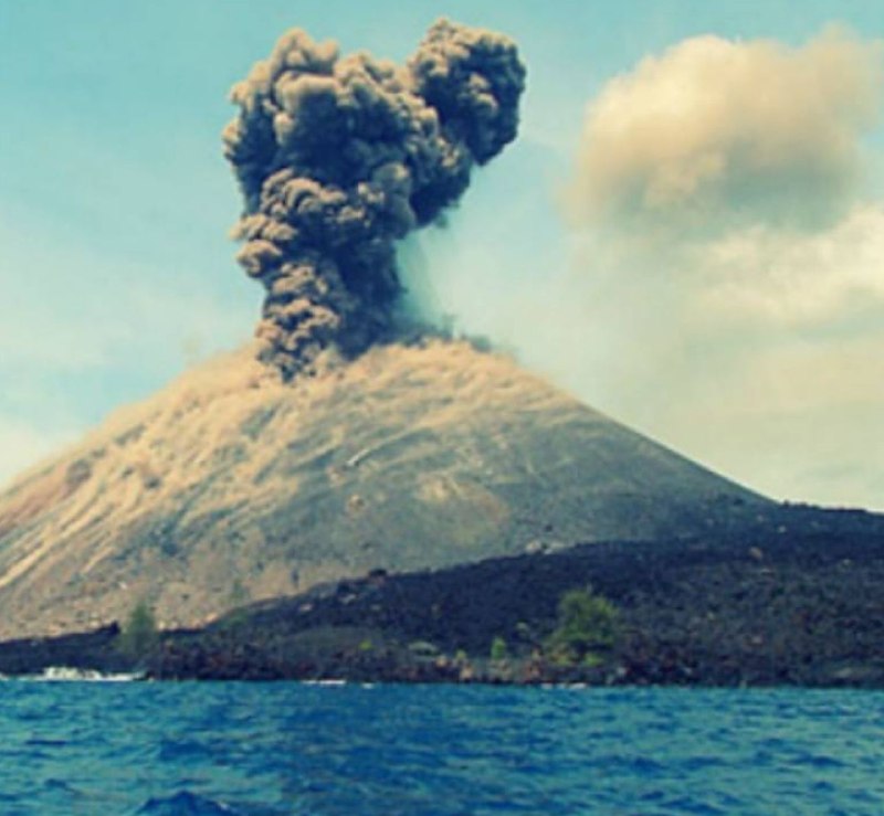 مطالعات اجتماعی اهواز: 🌍 درس جغرافیا 🌋زمانی که کوه آتشفشان krakatoa منفجر شد بلندترین صدا را در طول تاریخ ایجاد کرد. این صدا سه بار به دور زمین