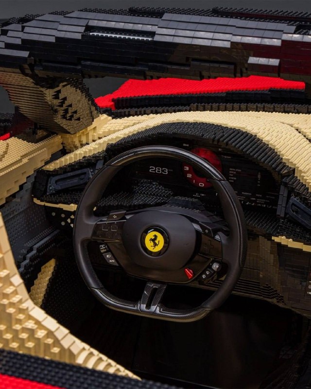 Ferrari из LEGO установила мировой рекорд — умельцы собрали полноразмерный 12Cilindri Spider из боле 3