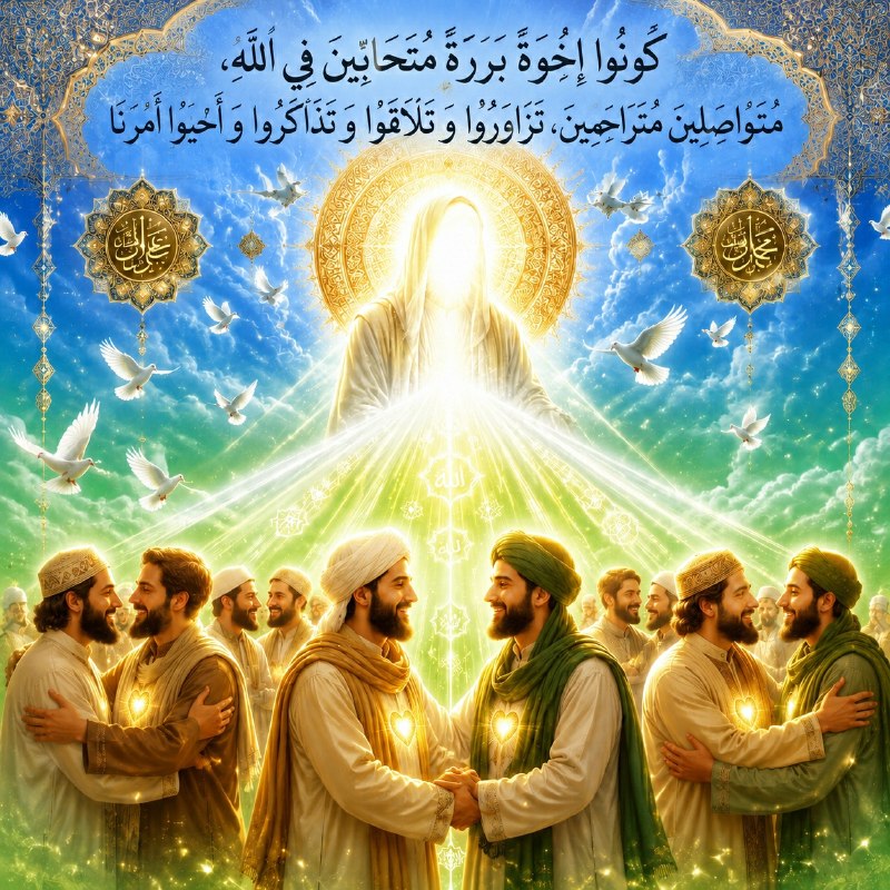 کتاب ها و نکات مفید: ﷽ | #حدیث🔸احادیث حقوق اخوت و برادری ایمانی در اتصال به ولایت الهی امام معصوم (علیه السلام)🔻در مجموعه ١۵ حدیث✴️ «كُونُوا