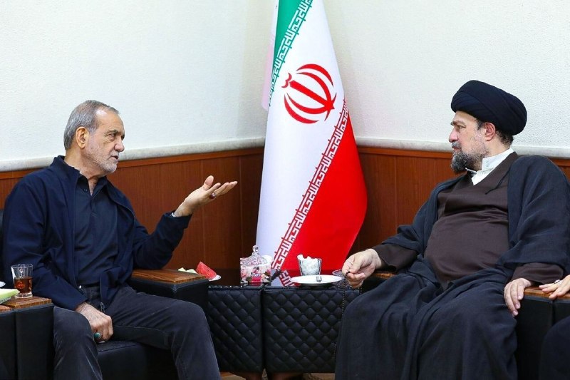 פגישת הנשיא עם האייתוללה סייד חסן חומייני