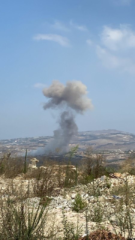 🚨הפצצה ישראלית אלימה ביישוב בני חייאן, נשמע צליל ברחבי הדרום