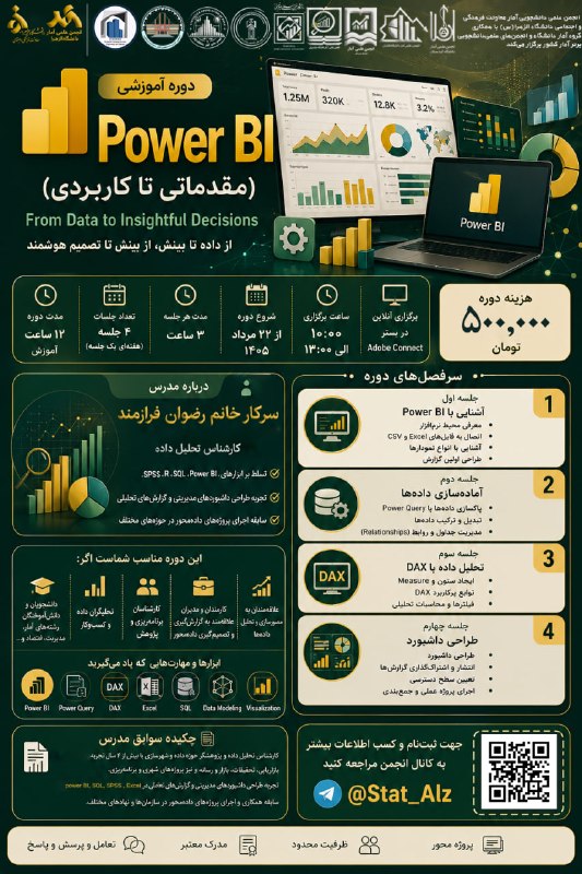 کانال رسمی دانشجویان آمار دانشگاه کردستان: ┄┄┅┅┅🌷⃟‌🇮🇷 ┅┅┅┄┄📌 انجمن علمی دانشجویی آمار معاونت فرهنگی و اجتماعی دانشگاه الزهرا (س) با همکاری گروه آمار دانشگاه ، انجم