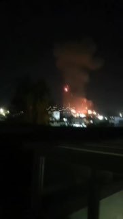שריפות עדיין עולות מאחד מבסיסי הכיבוש האמריקאי בנפת סולימניה