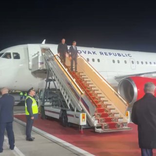 משלחת הממשלה הסלובקית מגיעה במוסקבה המשלחת בהנהגתו של ג'ראג' בלינר, שר החוץ והאירופי של סלובקיה. @DDGeopoli…