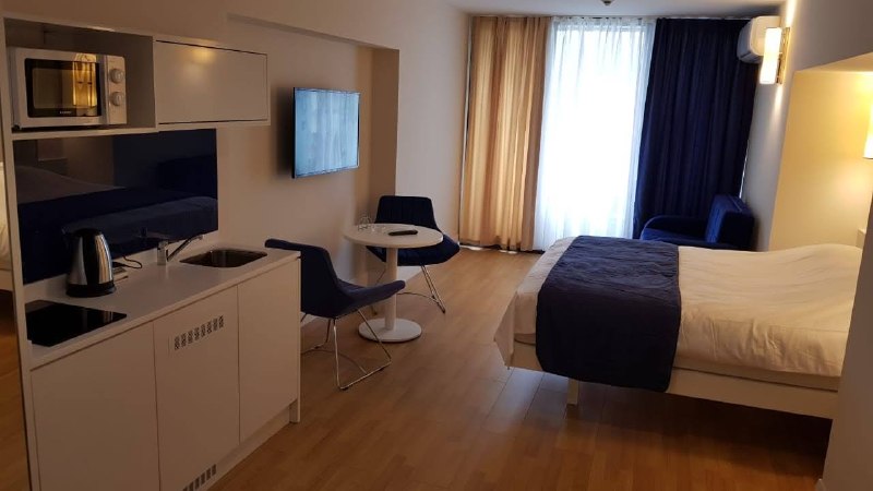 Комплекс Orbi City, студия 38 м², вид на Турцию/море — фото 1