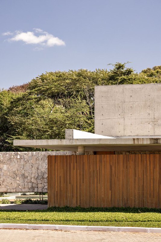 Каменный дом Esquadra Arquitetos Бразилия Площадь 580 м Год 2021 - изображение 9 - каменный, дом, esquadra