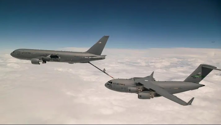 خبرهای فوری: 🔴وزارت خارجه آمریکا با فروش احتمالی چهار فروند هواپیمای سوخترسان KC-46A به همراه تجهیزات مرتبط به قطر، به ارزش ۴.۵ میلی