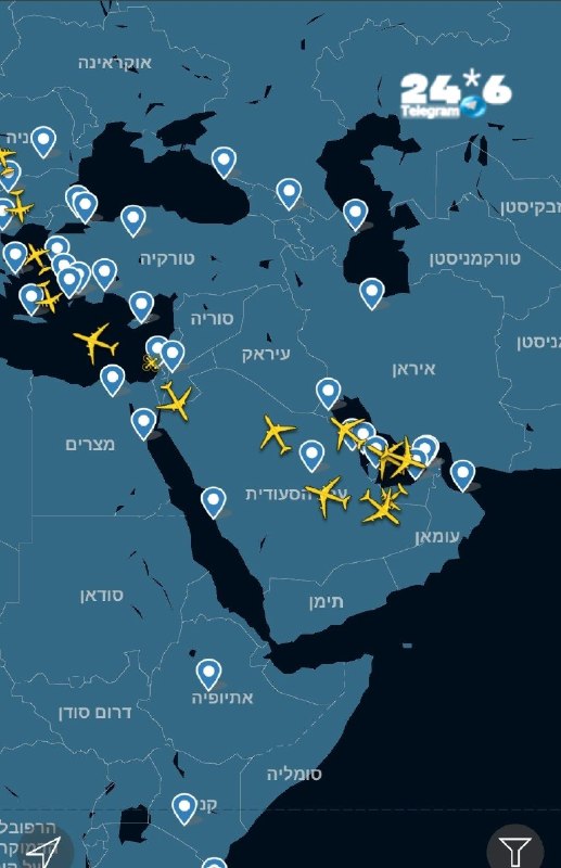 🇮🇱 פעילות אינטנסיבית של חיל האוויר האמריקני מעל האזור, שמטרתה לתמוך במעבר ספינות בנתיב עומאן במצר הורמוז.