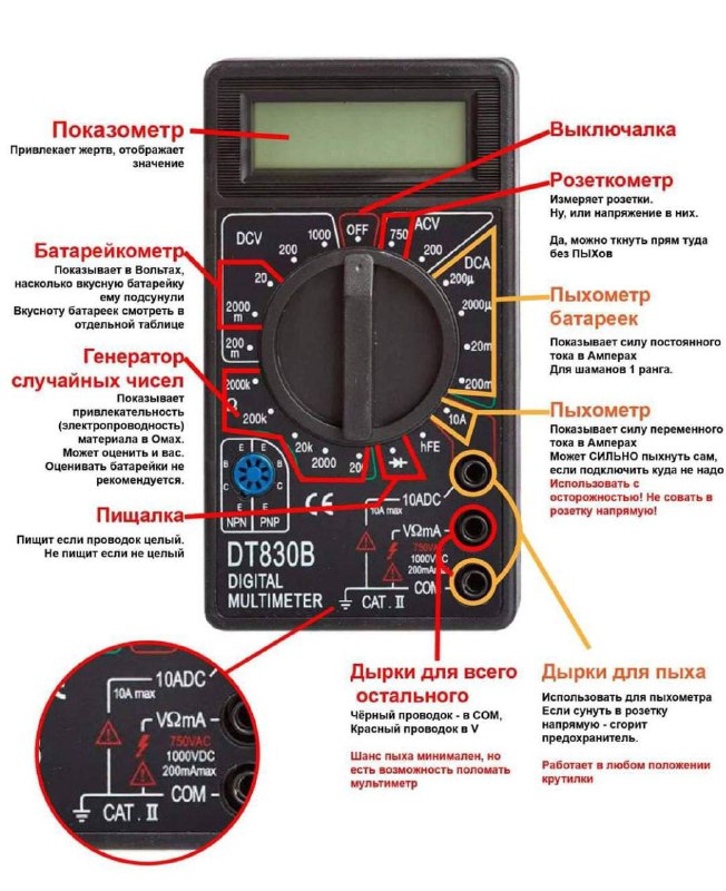Что делать  если у вас в руках мультиметр
