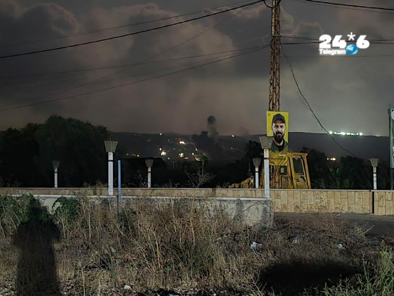 🇮🇱 מקורות לבנונים מדווחים על 2 תקיפות רצופות של חיל האוויר באזור הכפר אלמנצורי בדרום לבנון.