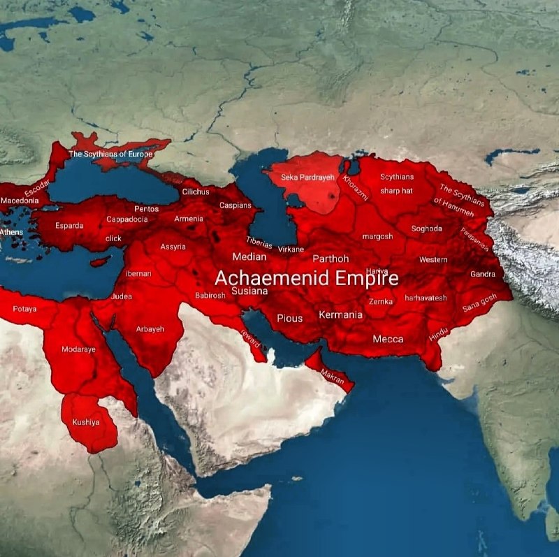 اخبار الونیوز AloNews: 👈حالا که صحبت از ایران و نقشه ایرانهببینید نقشه ایران ( سرزمین پارس ) رو در زمان امپراتوری هخامنشی و پادشاهی خشایارشاه، 