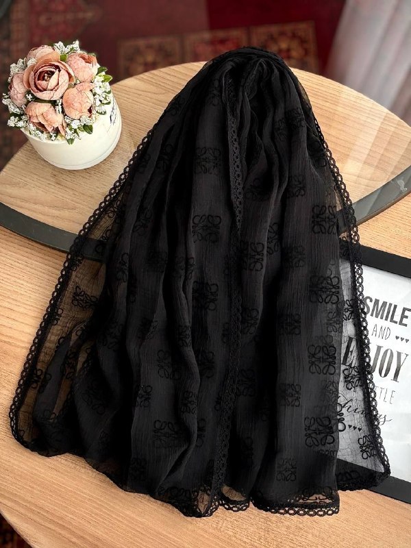 Orkide Scarf: 🪙منحصر به فرد باش🪙🪙New Collection OrkideScarf🪙🔠پارت جدید 🔠شال پیگمنت دور دانتل طرح بندی 🔠 اصلا لیز نیست🔠سایز80*200سانتیم