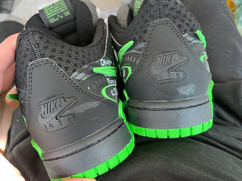 Nike Nike Air Rubber Dunk Off-White Green Strike, фото 4