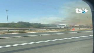 🇮🇱 תיעוד מהשרפה בכביש 6.