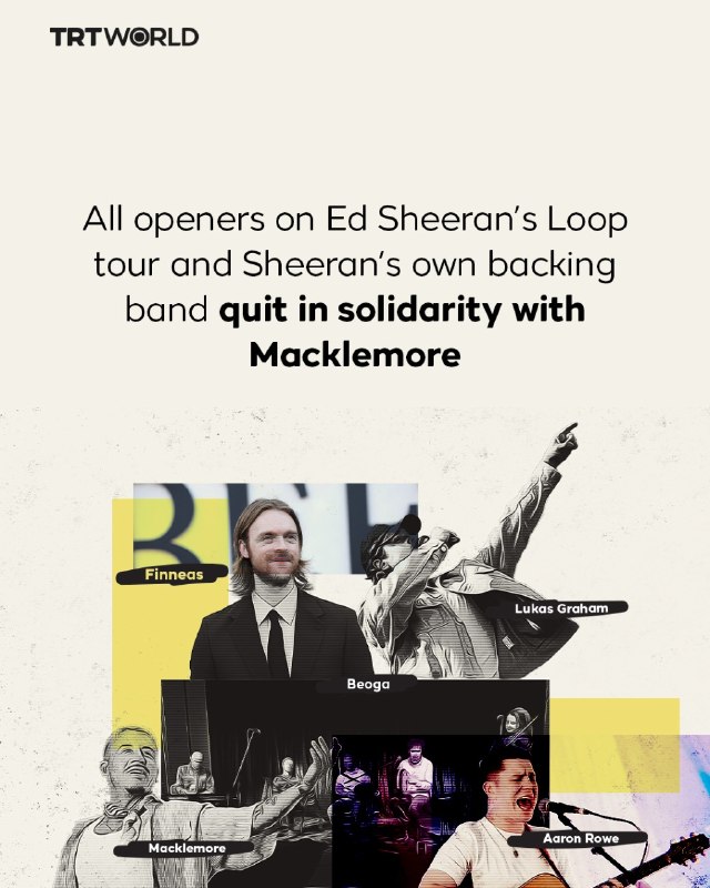 Ed Sheeran's tour is now running out of openers following Macklemore's removal from the lineup following the American rapper's pro-Palestinian statements on stage at MetLife Stadium on September 4-5. And the reactions exploded into a widespread uproar in the industry.