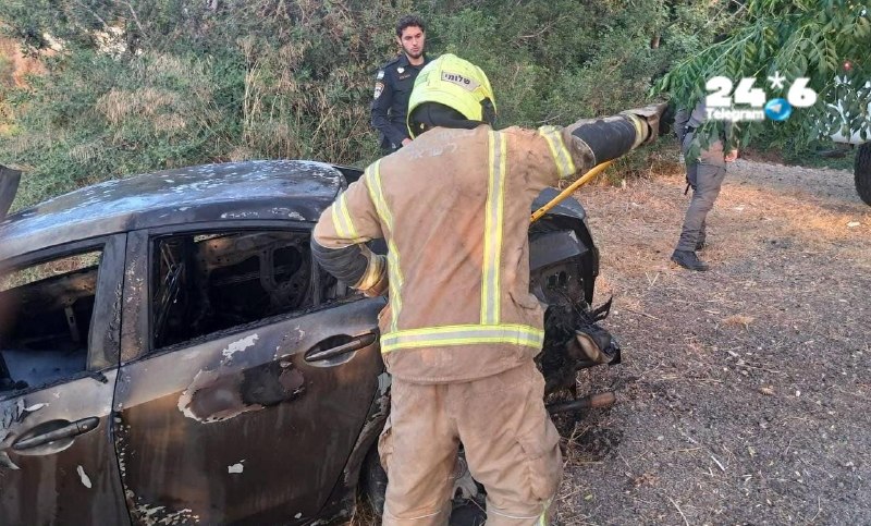🇮🇱 בחיפה נפצע בינוני גבר לאחר שרכב ירד מהכביש והתלקח.