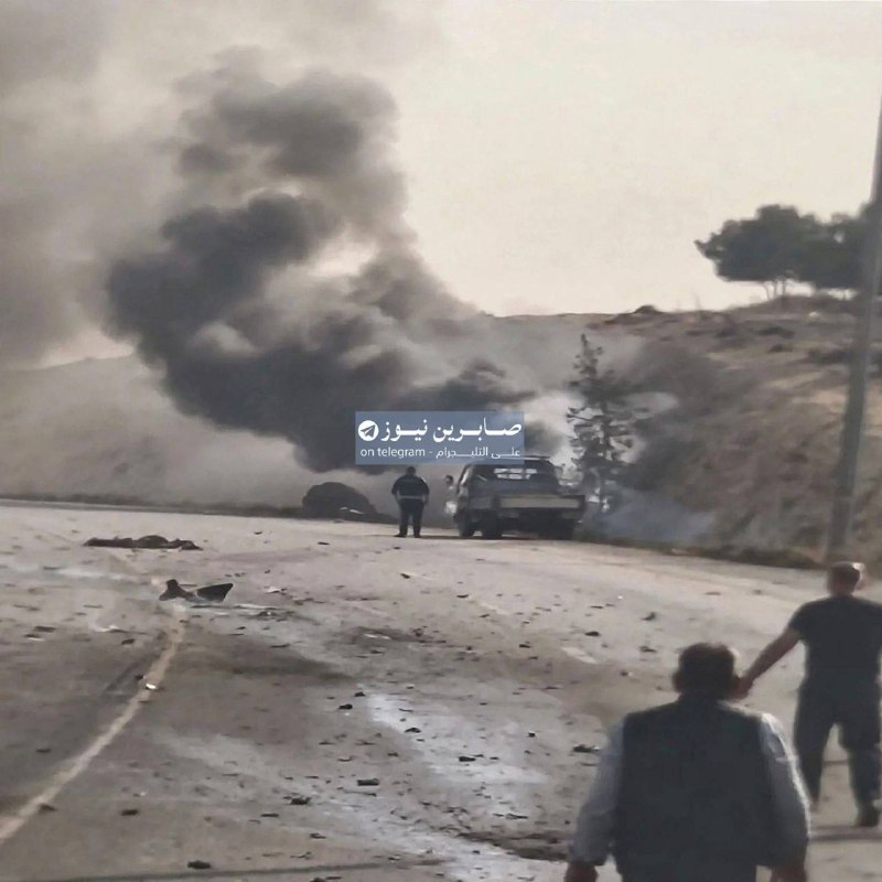 סוריה : מכונית תופת התפוצצה בכביש הבינלאומי בין דמשק - חומס באזור אל-קסטל והרגה את הנכנסים.