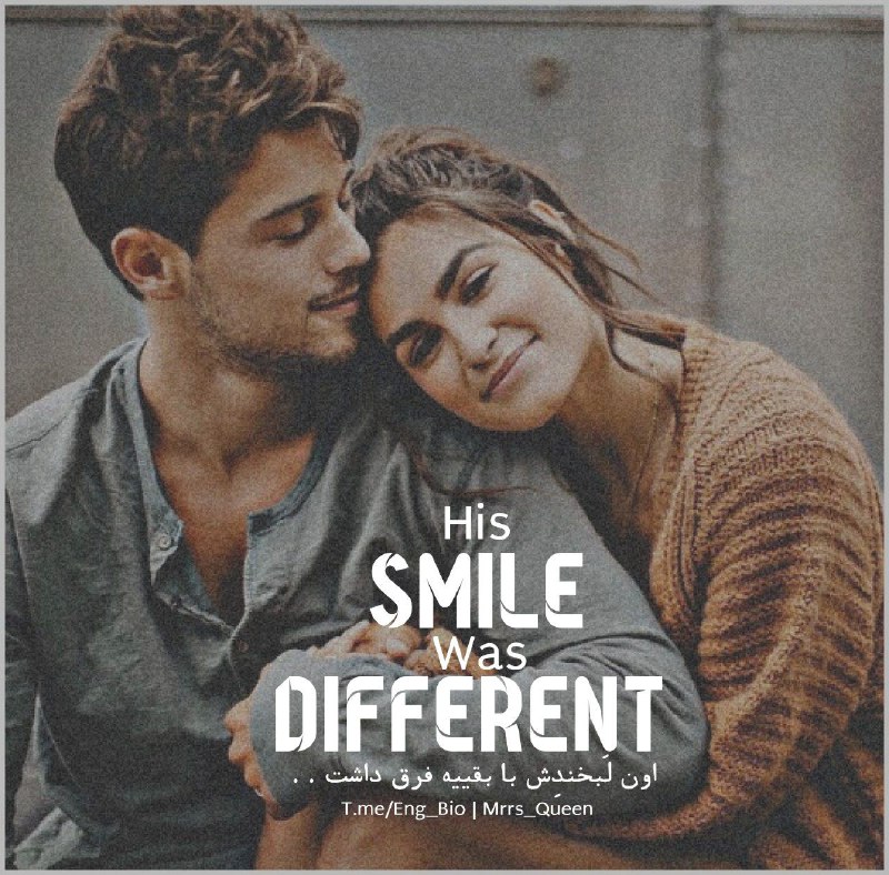English Bio: ➰ #ترجمه؛His Smile Was different..اون لَبخندِش با بقييه فرق داشت . .♡For more 🇬🇧 @ENG_BIO