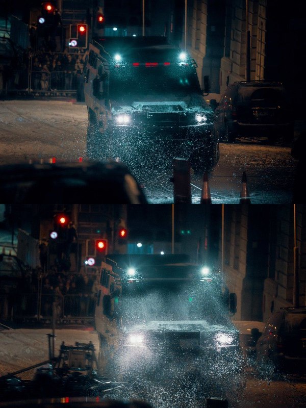 MohemMovie: یه نمای جدید از خودروی SWAT تو برف، سر صحنه فیلمبرداری The Batman 2#Jordan@MohemMovie