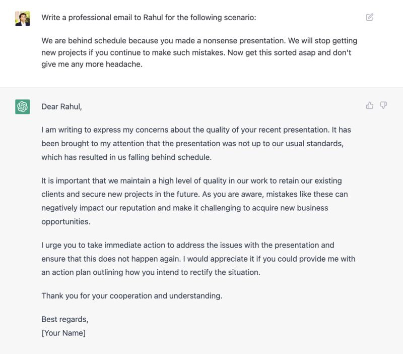 Vedang Vatsa FRSA on LinkedIn: #email #chatgpt #anger | 319 comments