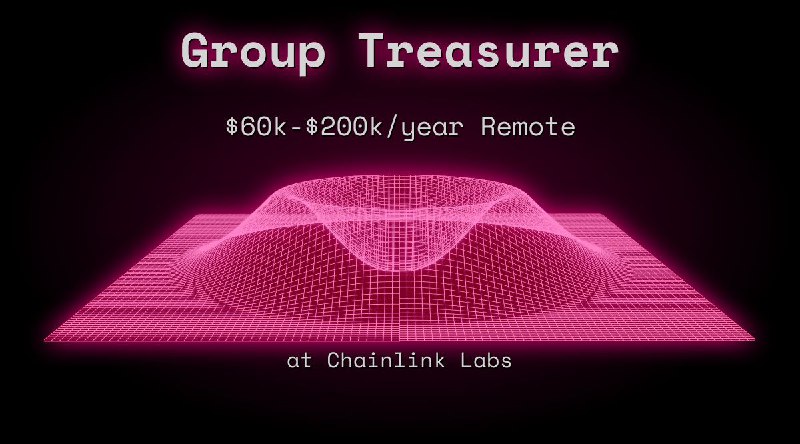 Web3 Group Treasurer $54k - $100k Remote at Chainlink Labs