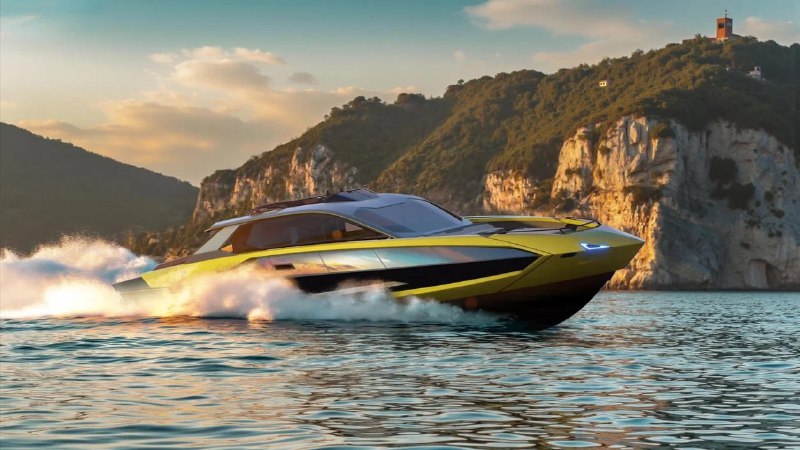 Lamborghini превратила силуэт суперкара в роскошную яхту 2