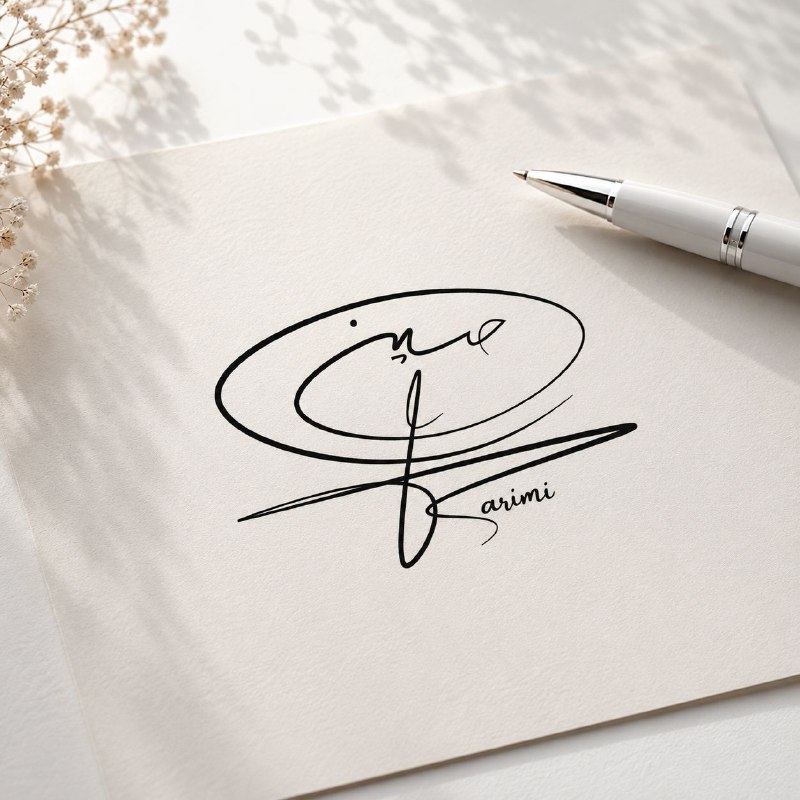 امضای خاص تو 🫰✒️: فاصلت با خاص شدن امضات فقط یه پیامه🦋نظرات شما :@plusdesign_commentثبت سفارش:@plusdesign_admiin