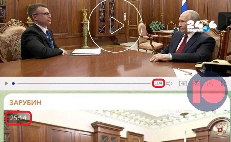 🇮🇱 מתוך הגרסה הסופית של הראיון עם ולדימיר פוטין שנערך על ידי התעמולן פאבל זארובין נעלמו כ-6 דקות של הקלטה…