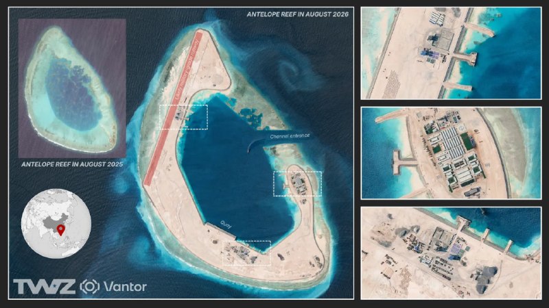 Red Lion Corps: چینی ها در ادامه برنامه توسعه جزایر مصنوعی در اطراف خود ، خصوصا در منطقه دریای چین جنوبی بر روی یک صخره طبیعی دیگر یک پا