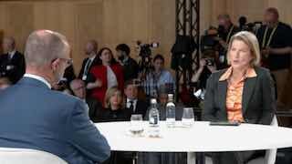 Interviewer: We already have a trade war with China, don't we? German Chancellor Merz: No, we don't have that. And we are not looking for it. The opposite is correct. We are looking for fair trade with China.