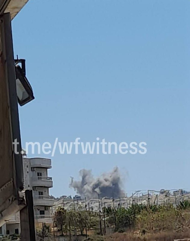 ️🇱🇧🇮🇱 תמונה מהעיירה מנצורי בעקבות התקיפה האווירית הישראלית.