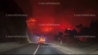 ️🇭🇷 צילומים משריפה אמש באומיש, קרואטיה.