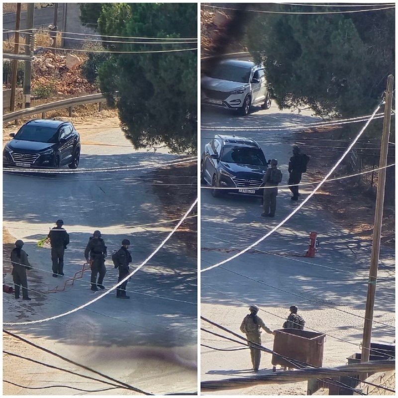 الاحتلال ينصب حاجزاً بين جالود وقصرة جنوب شرق نابلس