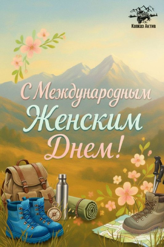 Дорогие наши путешественницы, с 8 марта! Пусть ваша жизнь будет похожа на идеальное путеш… — Кавказ Актив