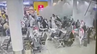 WATCH: CCTV footage shows immediate impact at Abha Airport, Saudi Arabia.