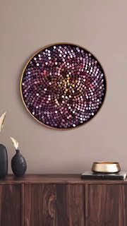 Самодельные картины из пайеток Как Вам идея? Дизайн интерьера МЫ В МАХ подписаться - изображение 1 - самодельные, картины, пайеток