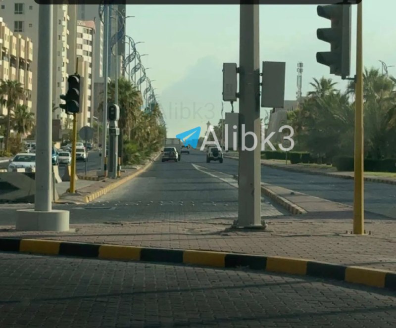 תמרות עשן מכסות את שמי כווית