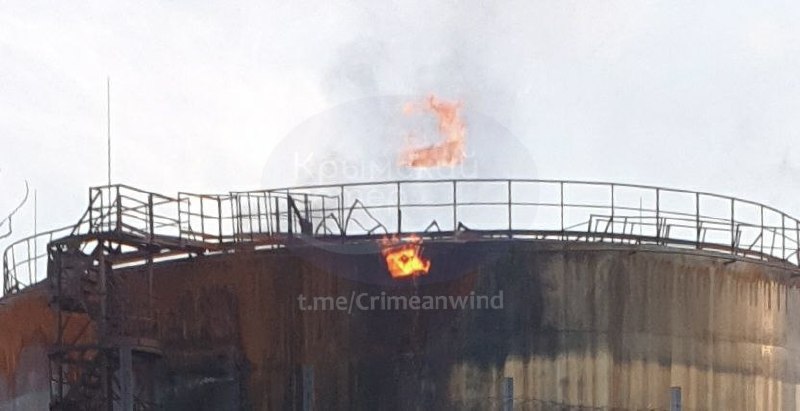 NASA FIRMS detected a fire near Kerch at the Kuban cable crossing point, part of the Kerch Strait underwater power cable infrastructure linking both shores.